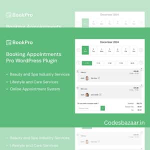 Appointment Booking WordPress Plugin - BookPro | Codesbazaar